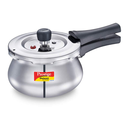 Prestige Stainless Steel Svachh Handi Pressure Cooker 1.5 Litre, Silver (03HS15)