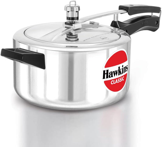 Hawkins Classic 4-Liter Aluminum Pressure Cooker - Fast & Efficient Cooking