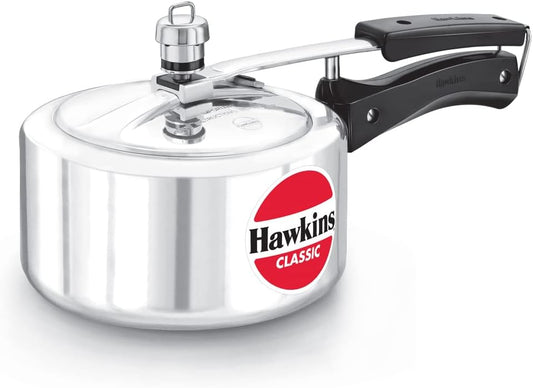 Hawkins Classic 2-Liter Aluminum Pressure Cooker - Fast & Efficient Cooking
