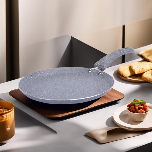 Korean Marble Coating Flat Tawa