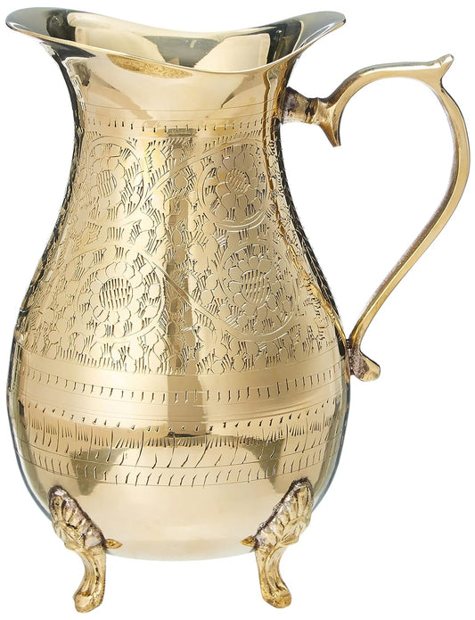 IKM Brass Maharaja Jug Pitcher With Brass Handle(200071)