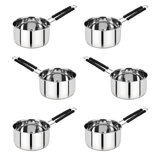 Steel Mintage Sauce Pan 10x15 Set Of 6